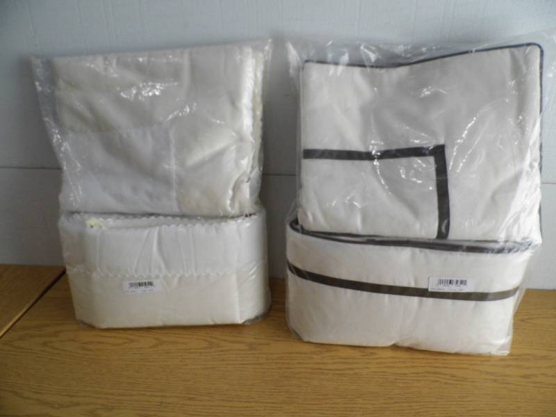 Lot of 2 New Crib Bumper Sets