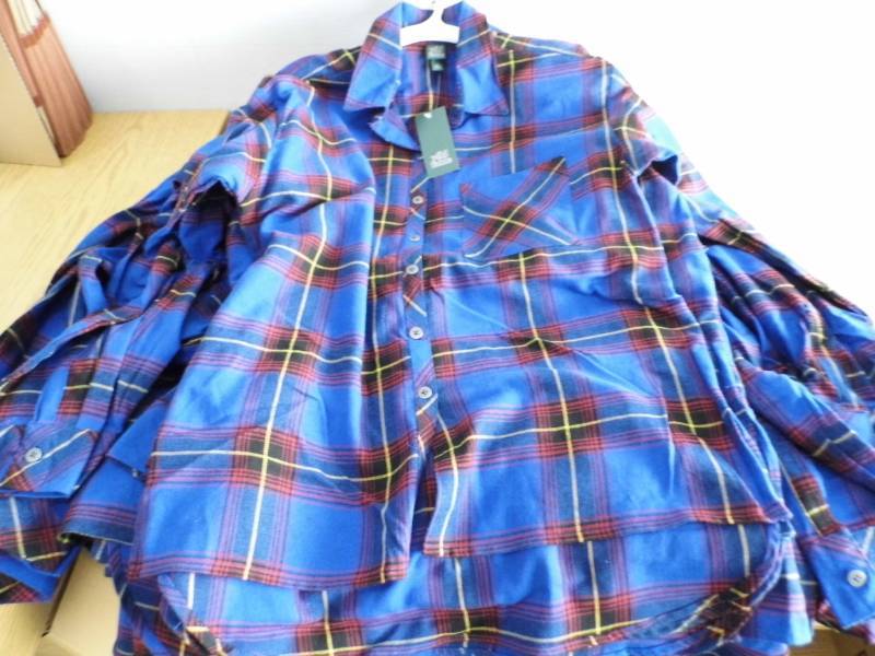 Case of  Plaid Shirts