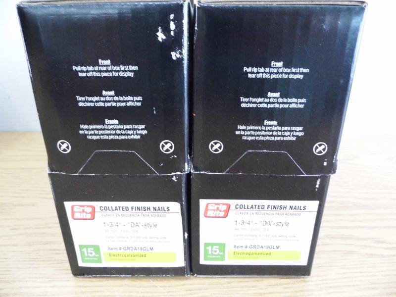 Lot of 2 Grip Rite Collated Finish Nails