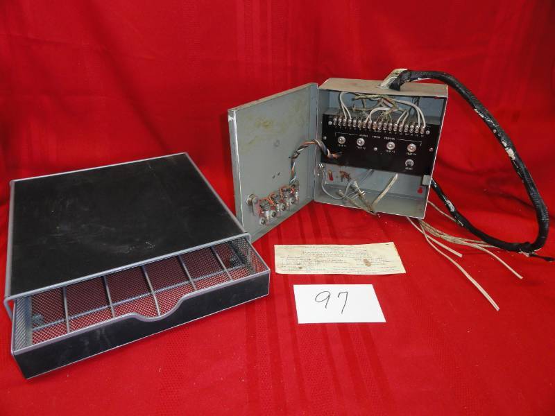 lot 97 image: Vintage Fire Alarm and Metal Box