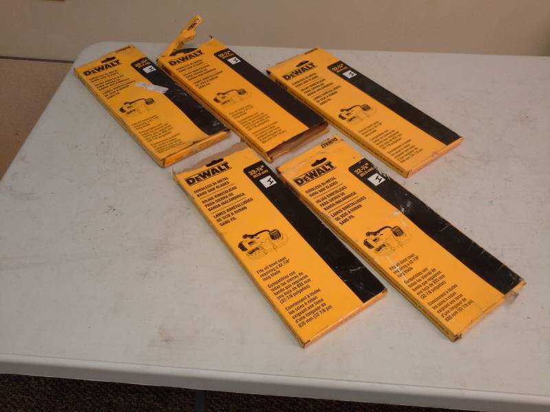 lot 2106 image: Lot of (5) DeWalt 32-78in. Cordless Bi-Metal Band Saw Blades