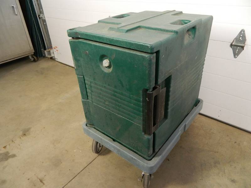 lot 9 image: Cambro Insulated Container with Cart