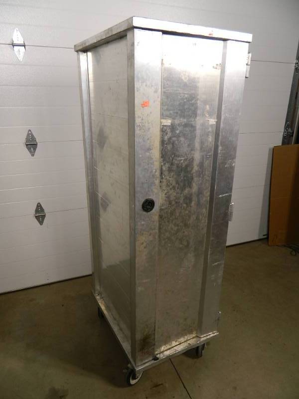 lot 56 image: Advance Tabco Aluminum Transport Pan Cabinet