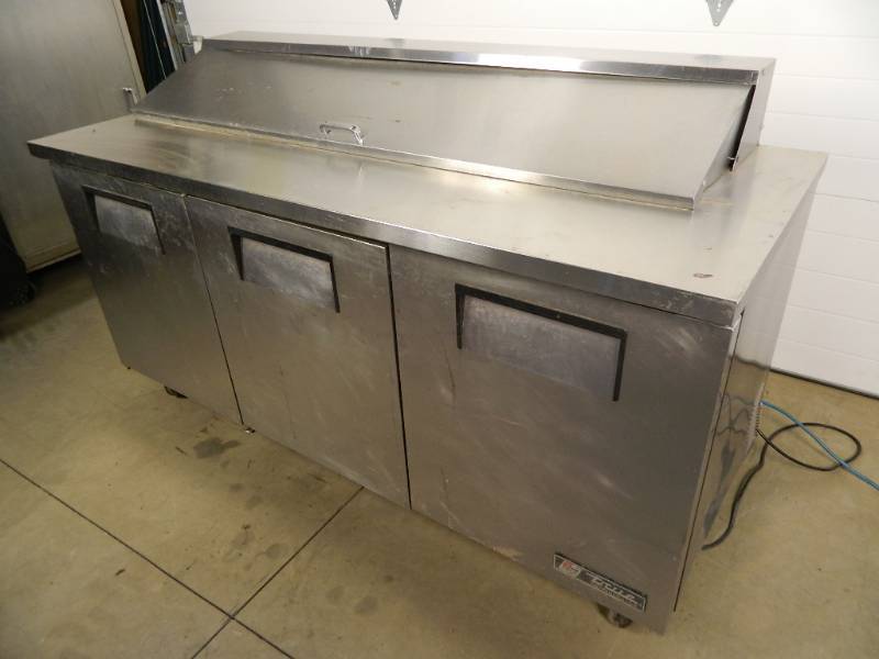lot 77 image: True 72 inch Refrigerated Prep Table
