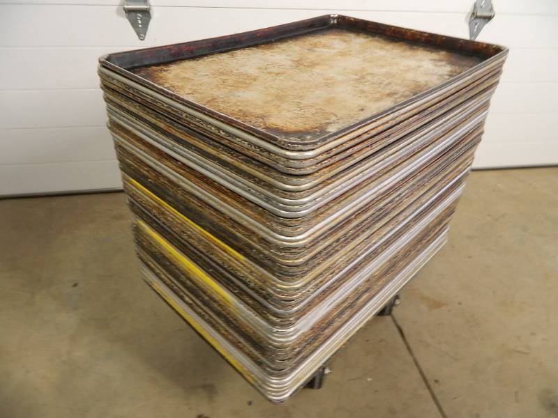 lot 90 image: Qty 50 Full Size Aluminum Sheet Pans