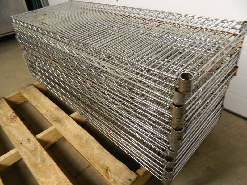 lot 108 image: Large Lot of 48 x 18 Metro Style Shelving