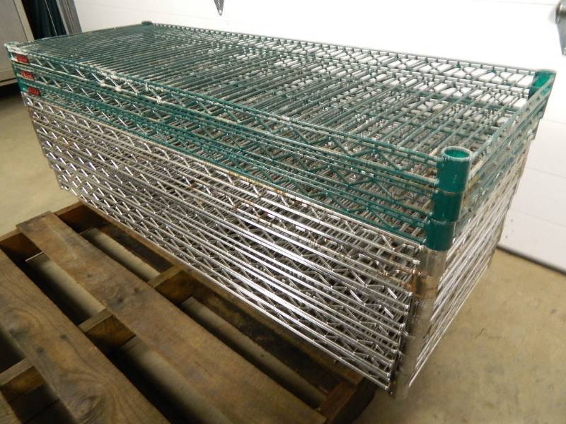 lot 110 image: Large Lot of 48 x 18 Metro Style Shelving