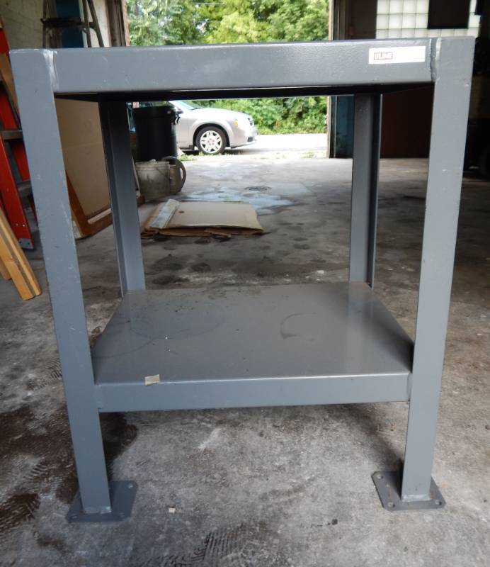 lot 14 image: Uline Welded Steel Machine Table