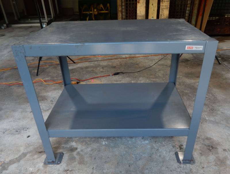 lot 20 image: Uline Welded Steel Machine Table - Large