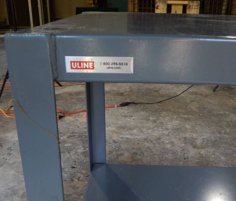 lot 19 image: Uline Welded Steel Machine Table