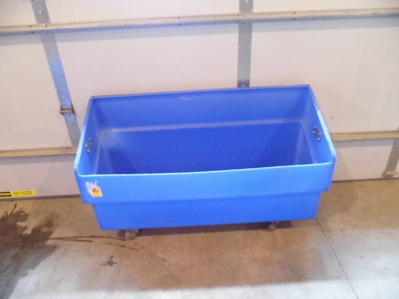 Blue Rolling Bin
