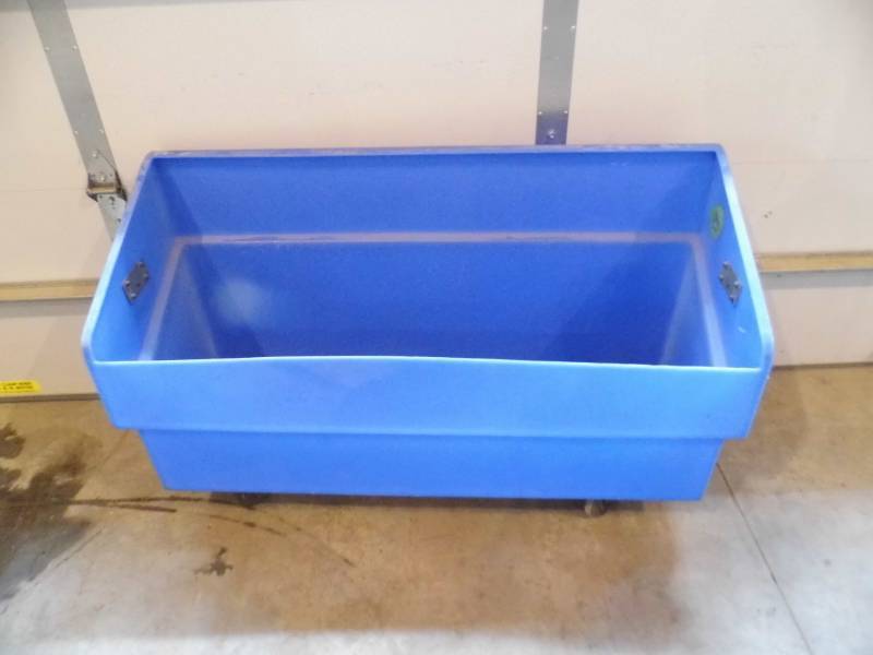 Blue Rolling Bin