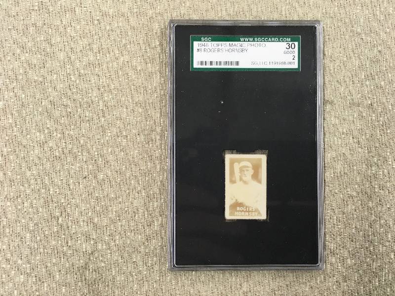 lot 429 image: GradedEncapsulated 1948 Topps #8 Rogers Hornsby Card