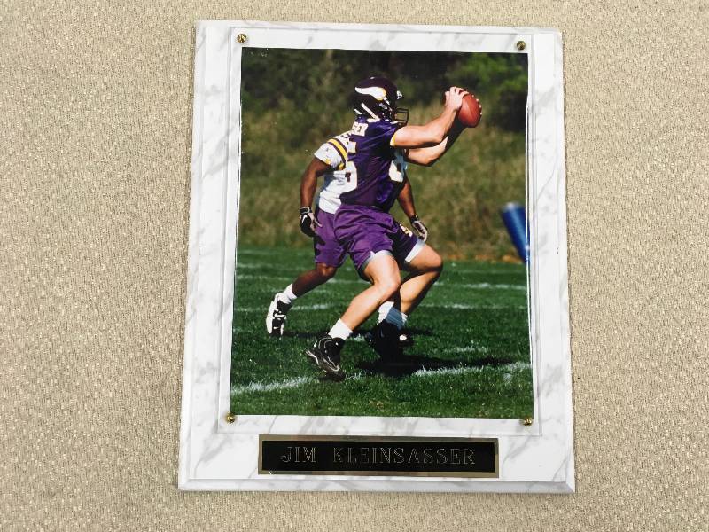 lot 431 image: Framed Jim Kleinsasser Photograph