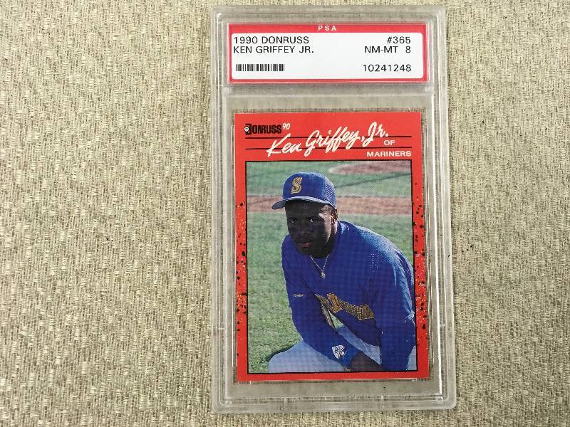 lot 433 image: 1990 Donruss Ken Griffey Jr. Card 8 Mint