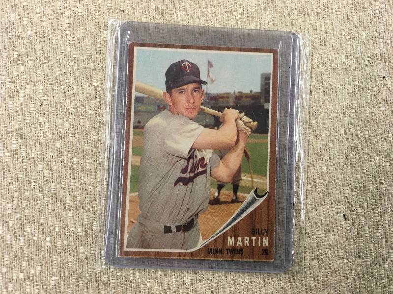 lot 444 image: 1962 Billy Martin Card