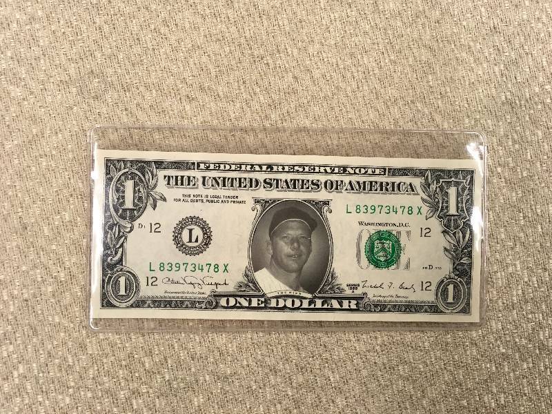 lot 455 image: Mickey Mantle Modified $1 Bill