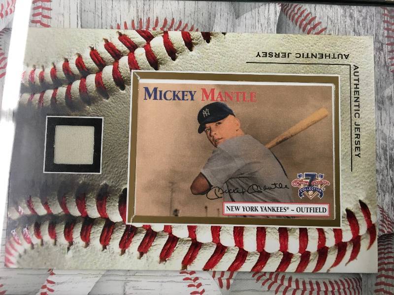 Authentic Mickey Mantle Jersey Card In Frame, July Sports Collectible  Auction - Cards, Figurines, Etc! #3