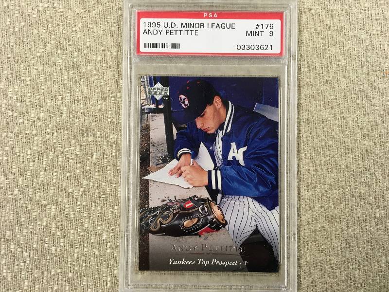 lot 468 image: 1995 Upper Deck Minor League Andy Pettitte Card Mint 9
