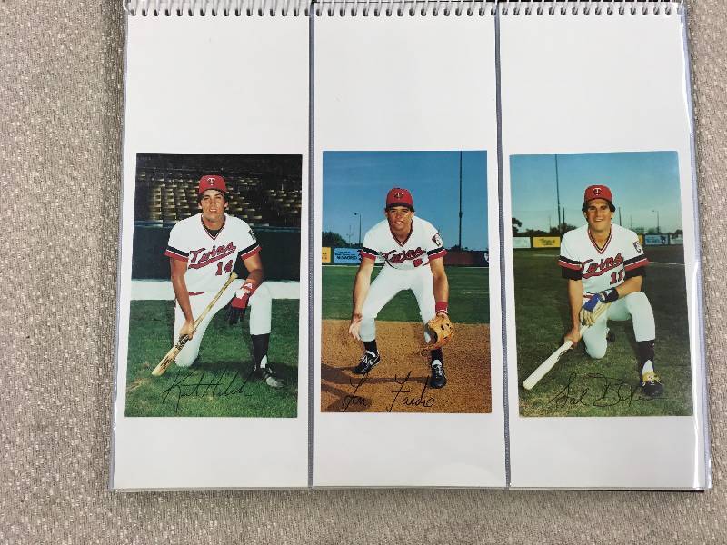 lot 474 image: Minnesota Twins Postcards 4 years 1982- 1985