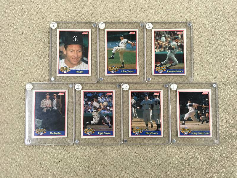 lot 480 image: Score 1991 7-Card Mickey Mantle Set- Limited To 5,000 Sets