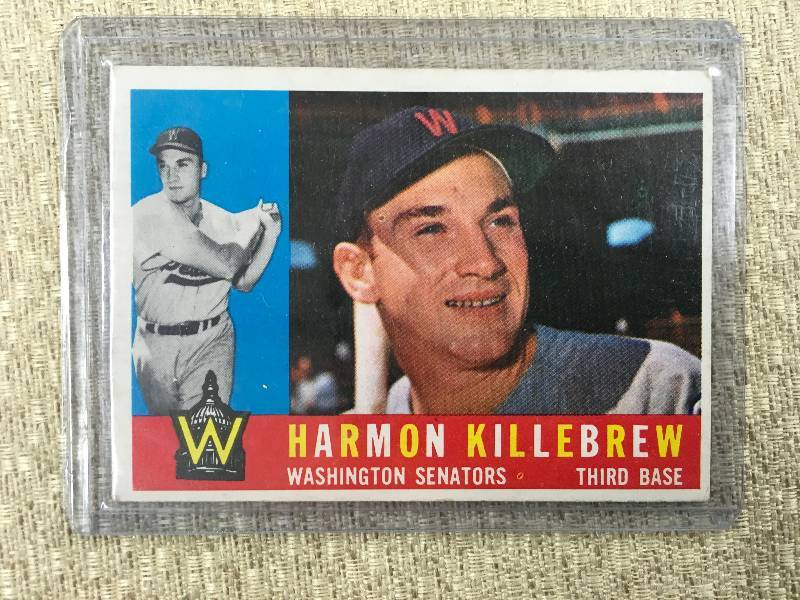 lot 482 image: 1960 Harmon Killebrew Card- Last Senators Card