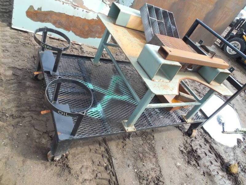 Heavy duty moving cart with table