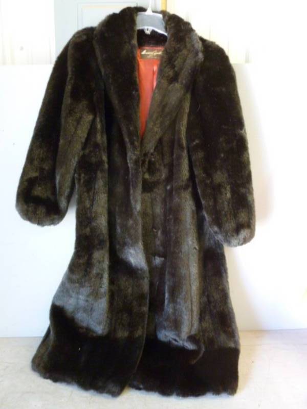 lot 67 image: Vintage Faux Fur Coat