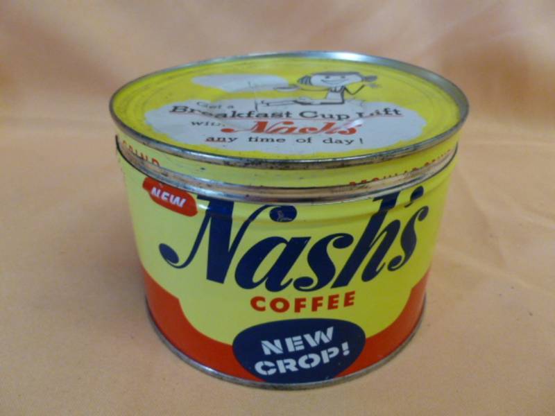 lot 77 image: Vintage Coffee Can
