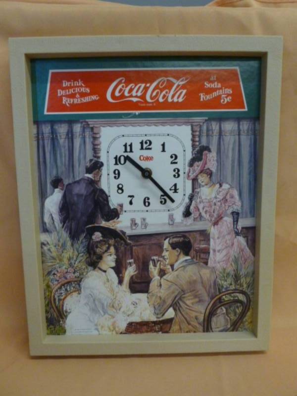 lot 94 image: Coca-Cola Clock