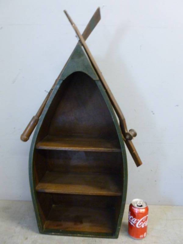 lot 105 image: Canoe Wall Shelf