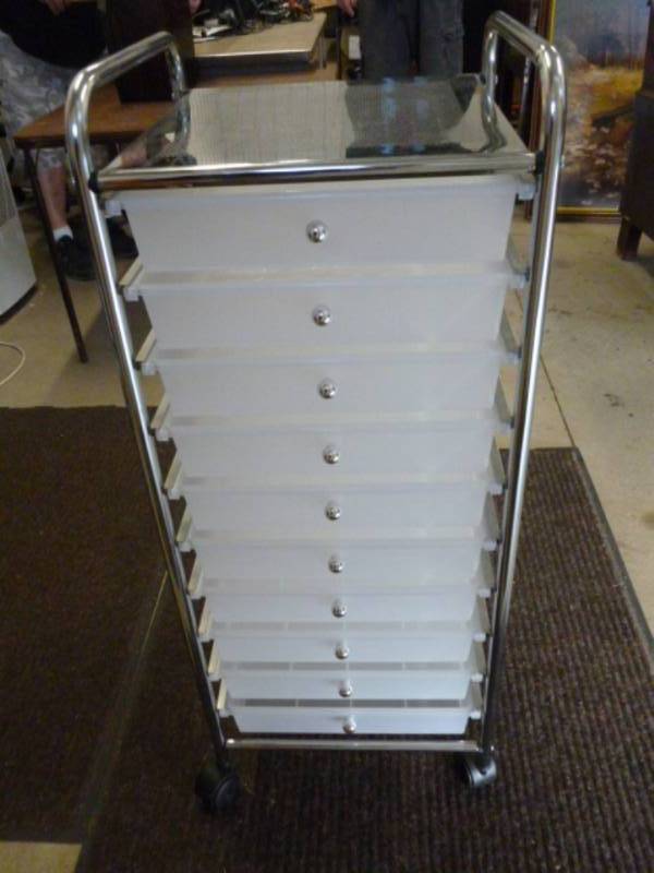 lot 106 image: Portable Organizer Cart