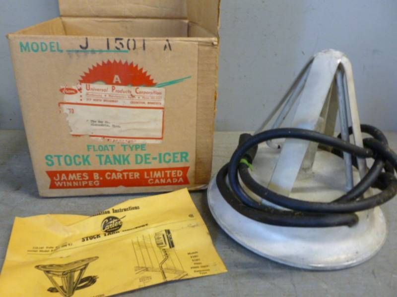 lot 138 image: New Vintage Stock Tank De-Icer