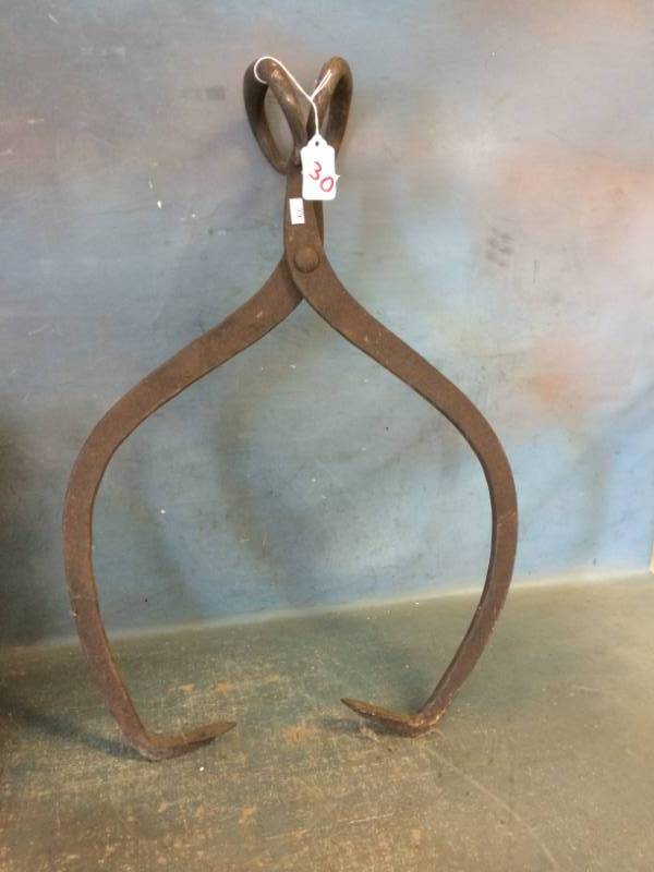 lot 30 image: Vintage Ice Tongs