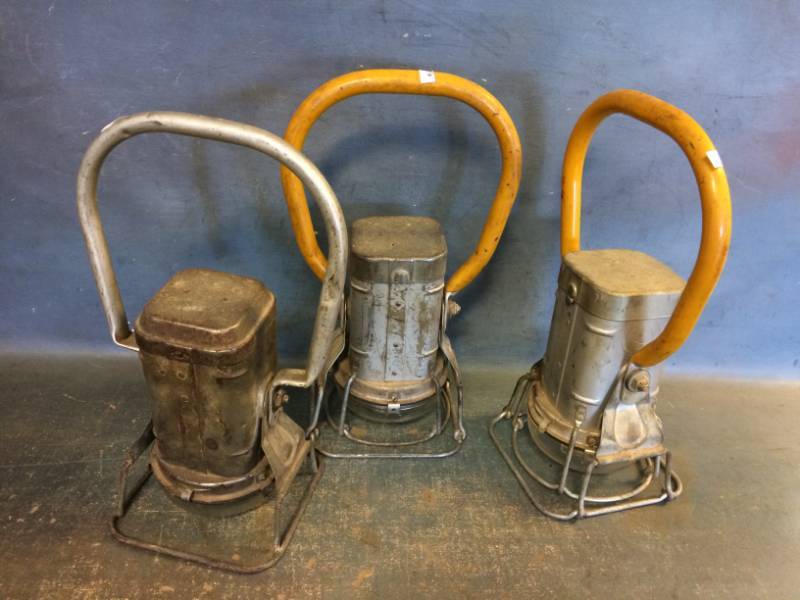 lot 75 image: Permissible Electric Lanterns