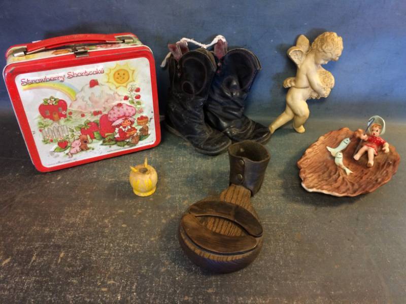 lot 77 image: Strawberry Shortcake Lunchbox, Cowboy Boots and More