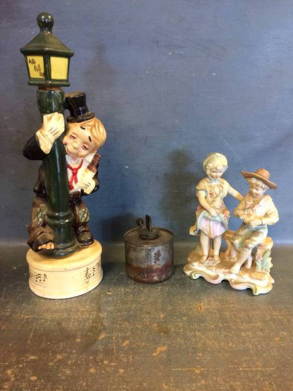 lot 96 image: Vintage Ceramic Music Box and More