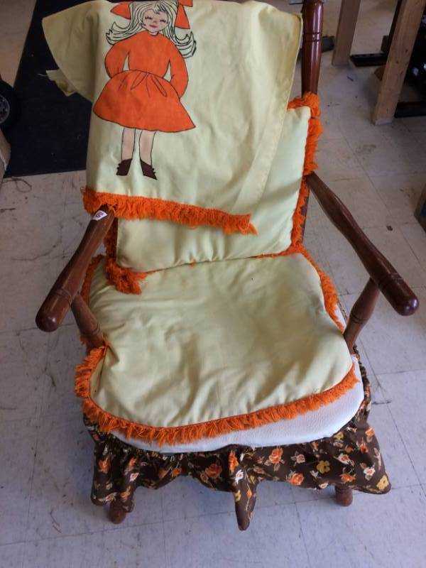 lot 110 image: Wooden Chair with Arms
