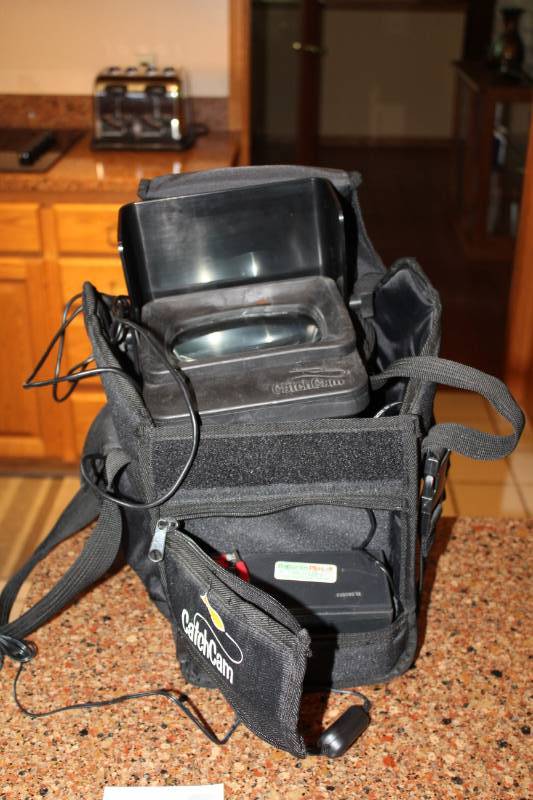 lot 16 image: Catch Cam Fish Finder, Underwater Camera, Carry Bag