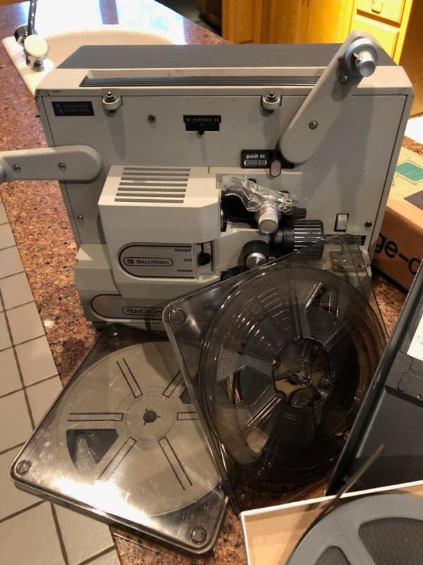 lot 60 image: Projector with Projection Screen, Accessories