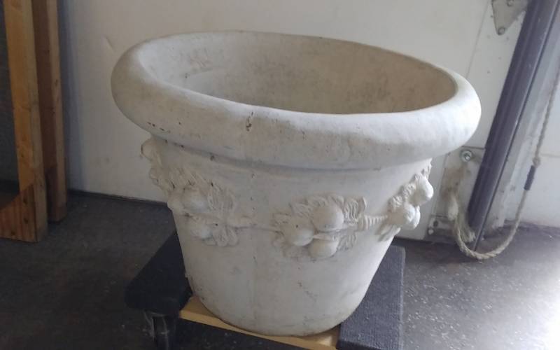 Large Concrete Planter 20 Diameter 15 Tall