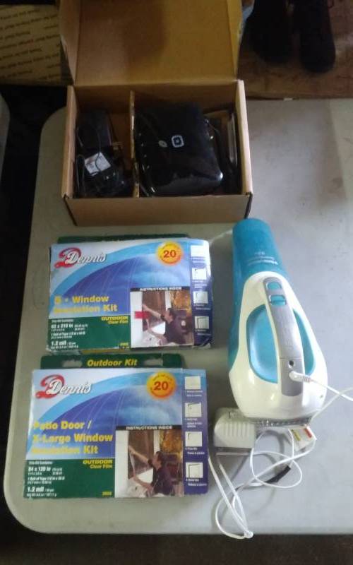 Window Insulation Kits, 1-Hand Vac, 2-HiFi Routers
