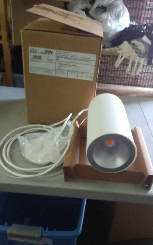 New White LED Juno Pendent Light-5 12 Diameter, 12 Long, 10 Ft. Of Adjustable Cord. List $159.00 Each