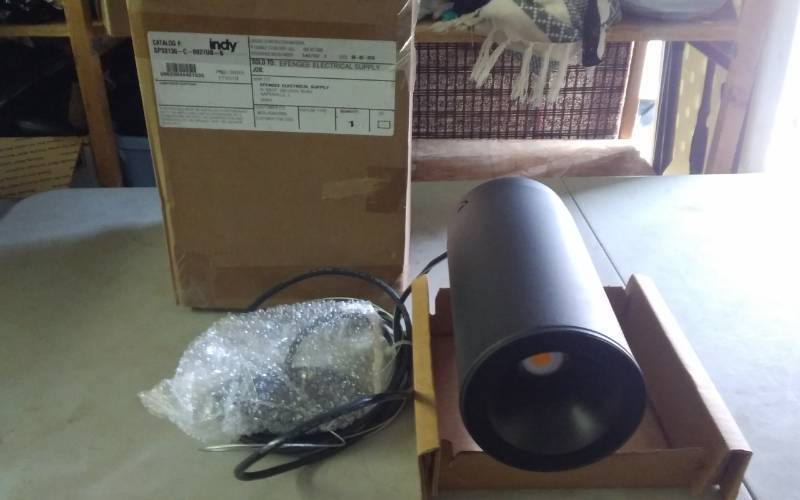 New Black LED Juno Pendent Light-5 12 Diameter, 12 Long, 10 Ft. Of Adjustable Cord. List $159.00 Each