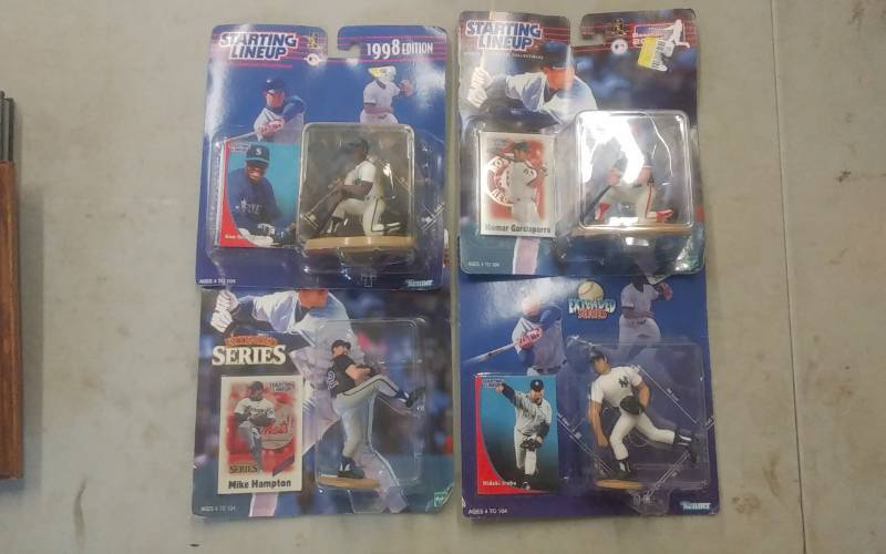 4-Starting Line Up Baseball Figures