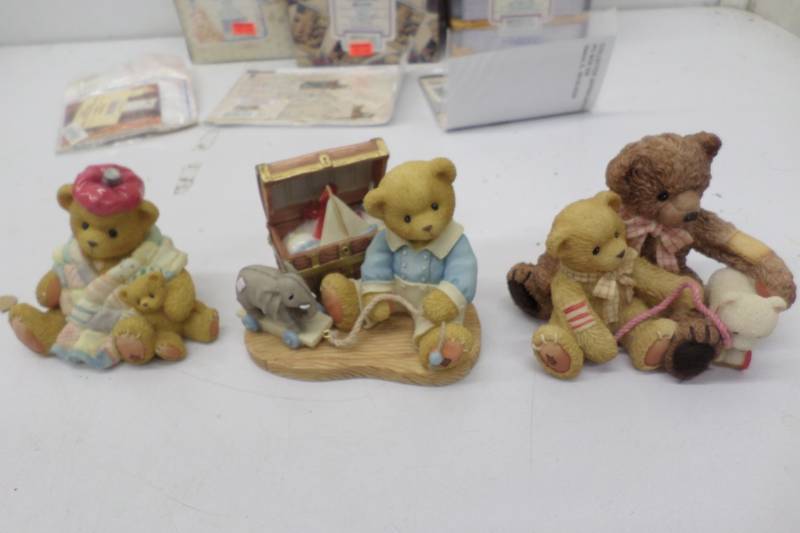 3 Cherished teddies-Todd and Friend #786683, Wilfred #662496, #215856