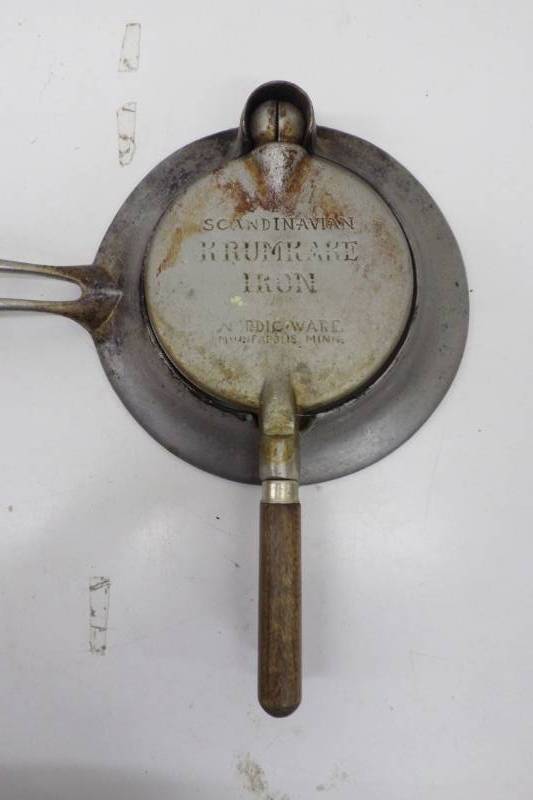 Scandinavian Krumkake Iron Heavy Cast Aluminum