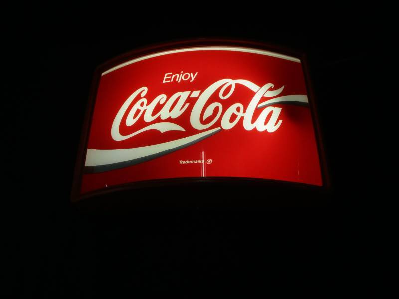 Coca Cola Lighted Sign 14 x 9 12