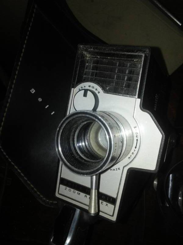 lot 37 image: Vintage video - Bell & Howell movie camera, autoload, film strip projector