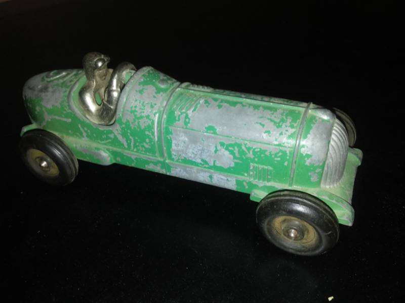 lot 46 image: Vintage Hubley Race Car and Driver.